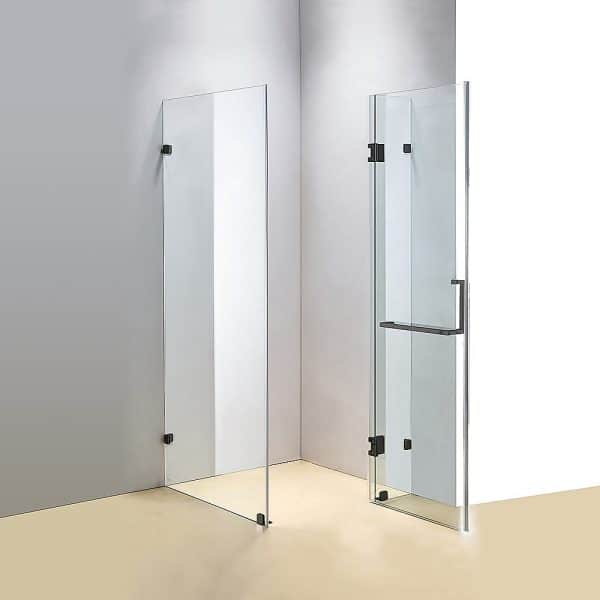 1000 x 1000mm Frameless 10mm Glass Shower Screen By Della Francesca - Image 2