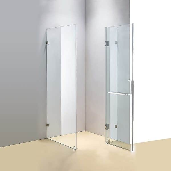 1000 x 1000mm Frameless 10mm Glass Shower Screen By Della Francesca - Image 2