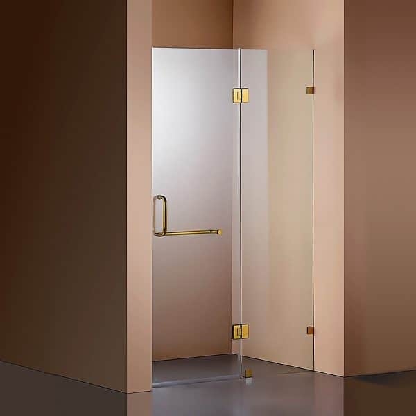 120 x 200cm Wall to Wall Frameless Shower Screen 10mm Glass By Della Francesca - Image 2