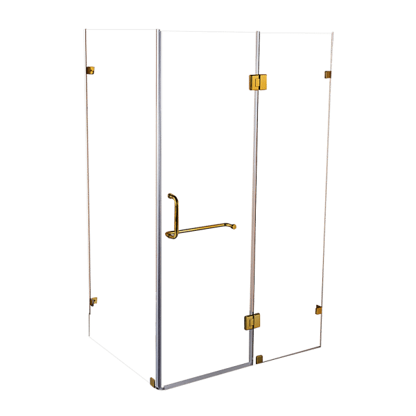 1000 x 900mm Frameless 10mm Glass Shower Screen By Della Francesca