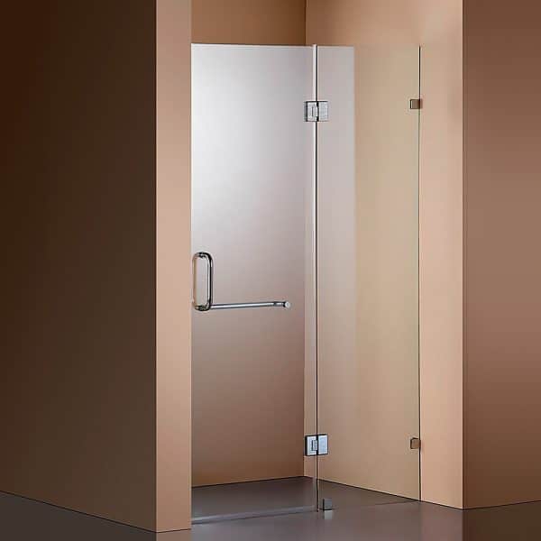 100 x 200cm Wall to Wall Frameless Shower Screen 10mm Glass By Della Francesca - Image 2