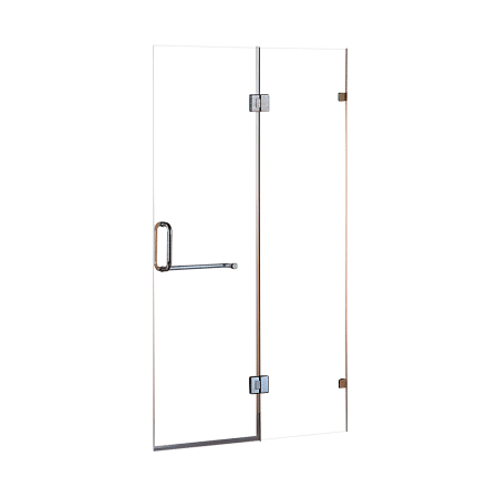 110 x 200cm Wall to Wall Frameless Shower Screen 10mm Glass By Della Francesca