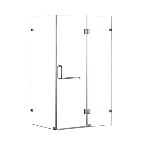 1100 x 900mm Frameless 10mm Glass Shower Screen By Della Francesca