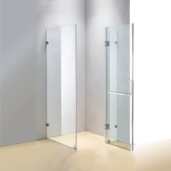 1000 x 700mm Frameless 10mm Glass Shower Screen By Della Francesca - Image 2