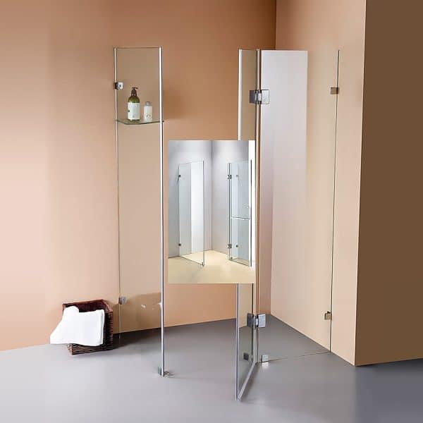 1100 x 900mm Frameless 10mm Glass Shower Screen By Della Francesca - Image 2