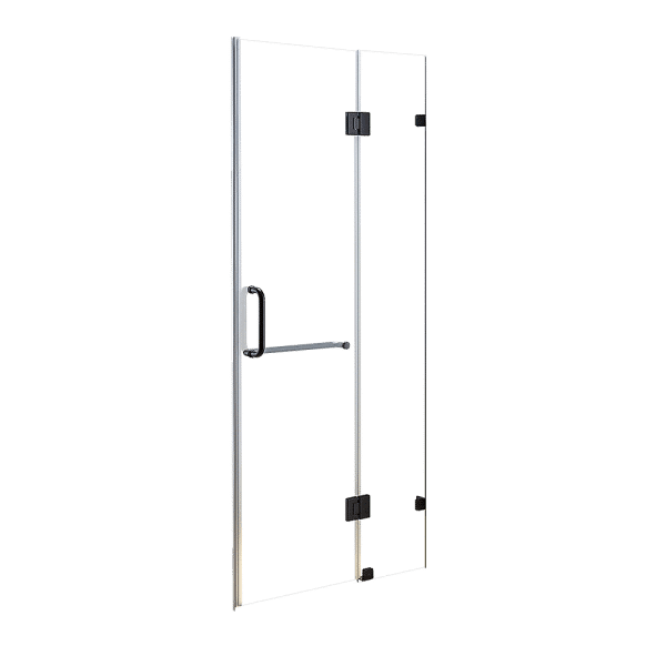 100 x 200cm Wall to Wall Frameless Shower Screen 10mm Glass By Della Francesca