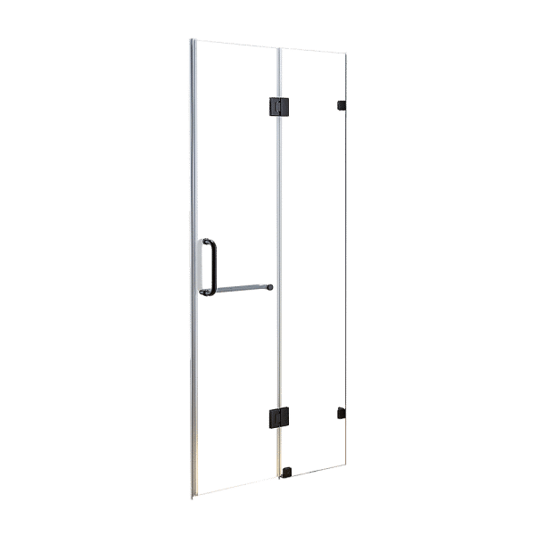 110 x 200cm Wall to Wall Frameless Shower Screen 10mm Glass By Della Francesca