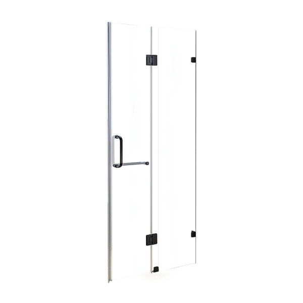 120 x 200cm Wall to Wall Frameless Shower Screen 10mm Glass By Della Francesca