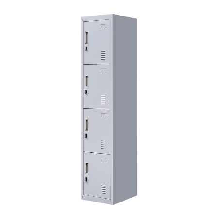 4-Door Vertical Locker for Office Gym Shed School Home Storage