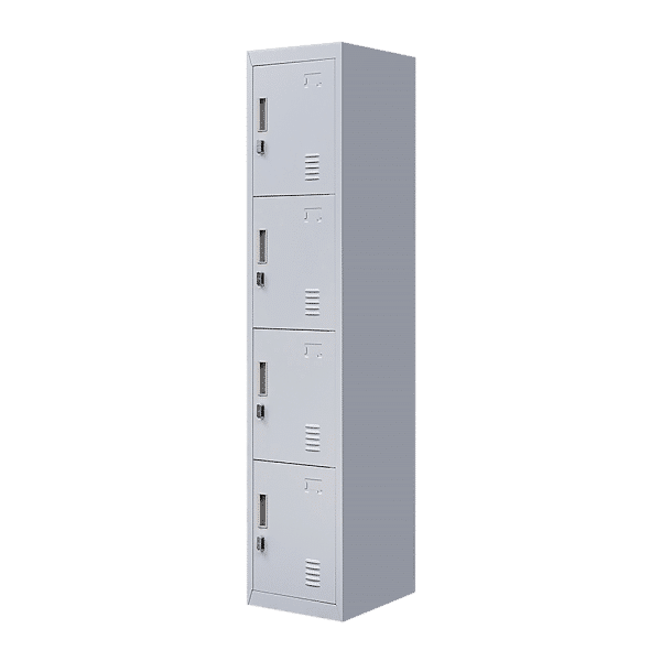 4-Door Vertical Locker for Office Gym Shed School Home Storage