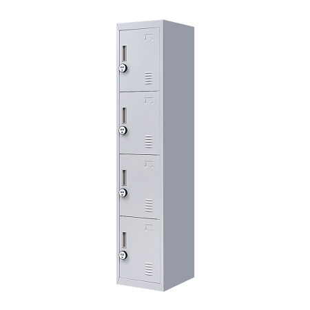 4-Door Vertical Locker for Office Gym Shed School Home Storage