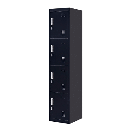 4-Door Vertical Locker for Office Gym Shed School Home Storage