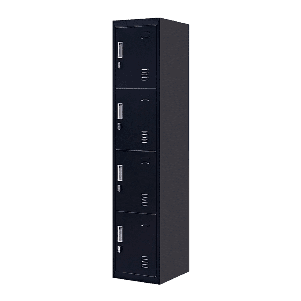 4-Door Vertical Locker for Office Gym Shed School Home Storage