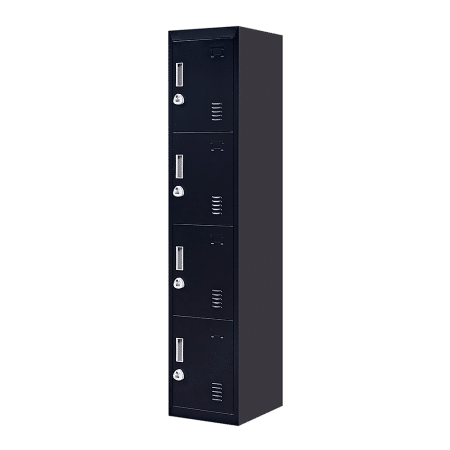 4-Door Vertical Locker for Office Gym Shed School Home Storage