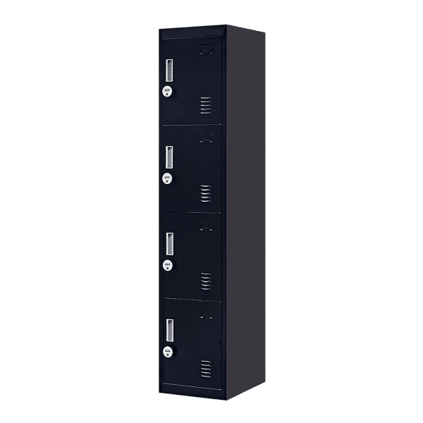 4-Door Vertical Locker for Office Gym Shed School Home Storage