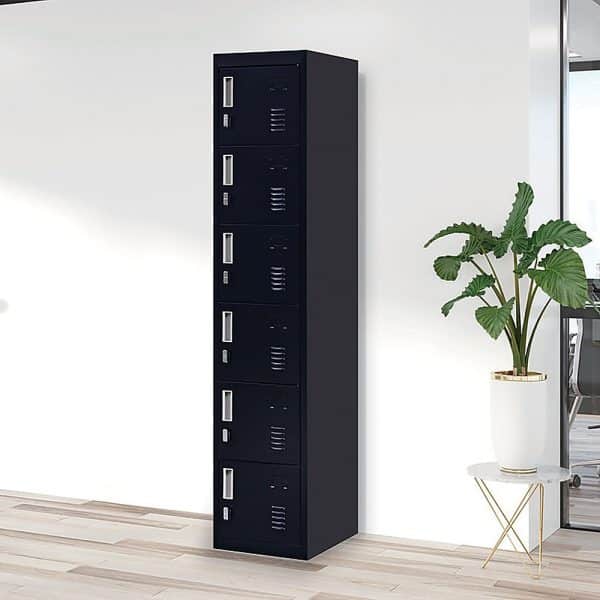 6-Door Locker for Office Gym Shed School Home Storage - Image 2