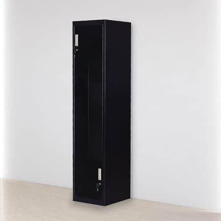 Black Two-Door L-shaped Office Gym Shed Storage Lockers - Image 2