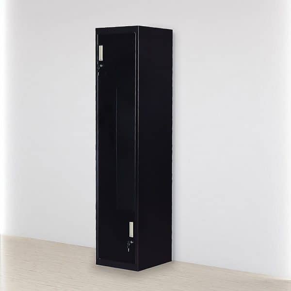 Black Two-Door L-shaped Office Gym Shed Storage Lockers - Image 2