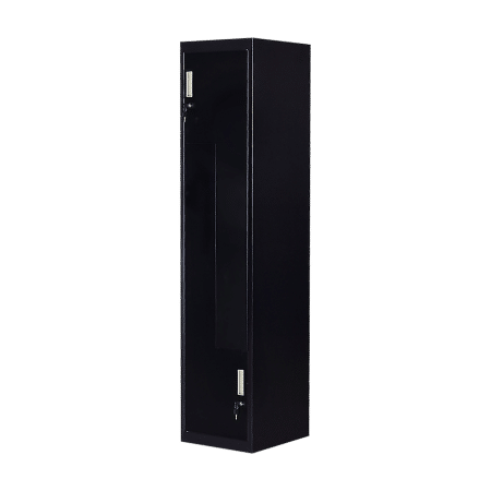 Black Two-Door L-shaped Office Gym Shed Storage Lockers