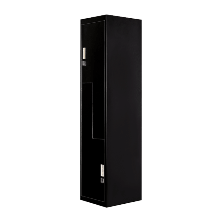 Black Two-Door L-shaped Office Gym Shed Storage Lockers