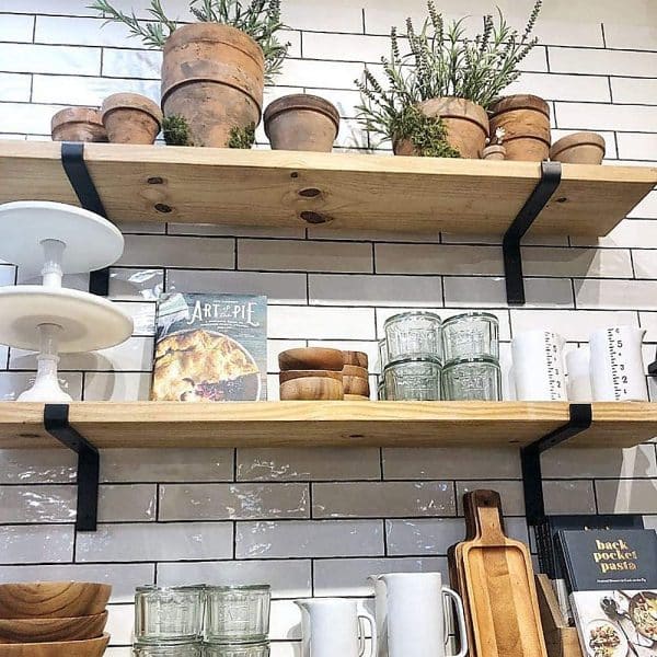 Floating Wall Shelf Brackets Heavy Duty Rustic Industrial 4-Pack - Image 2