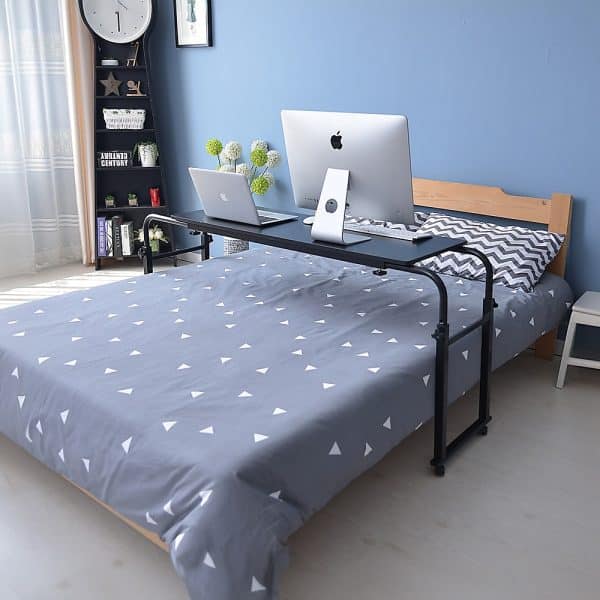 Overbed Table Work Laptop Desk with Wheels - Image 2