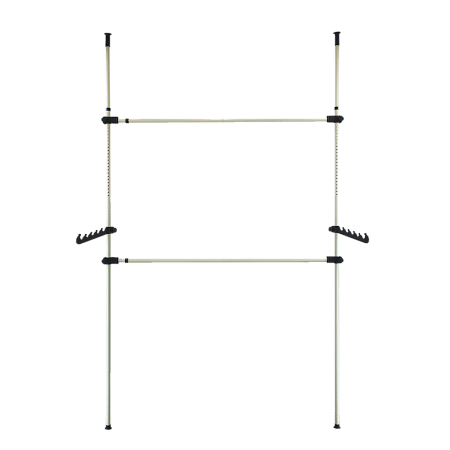 Heavy Duty Adjust Clothes Rail Storage Garment Shelf Hanging Display Stand Rack