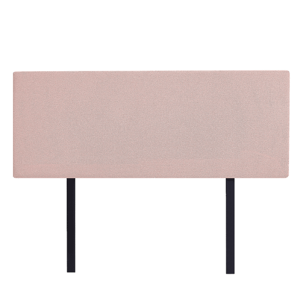 Linen Fabric Double Bed Deluxe Headboard Bedhead - Pale Pink