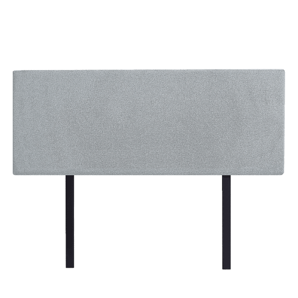 Linen Fabric Double Bed Deluxe Headboard Bedhead - Stone Grey