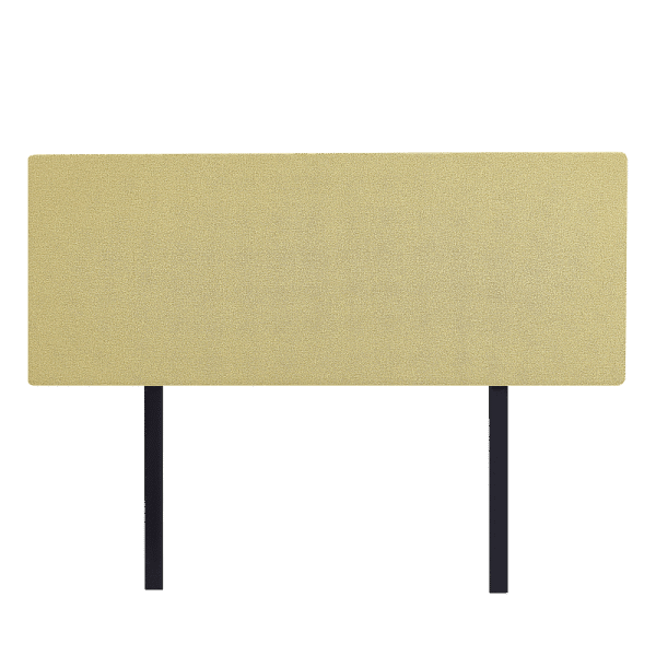 Linen Fabric Queen Bed Deluxe Headboard Bedhead - Sulfur Yellow