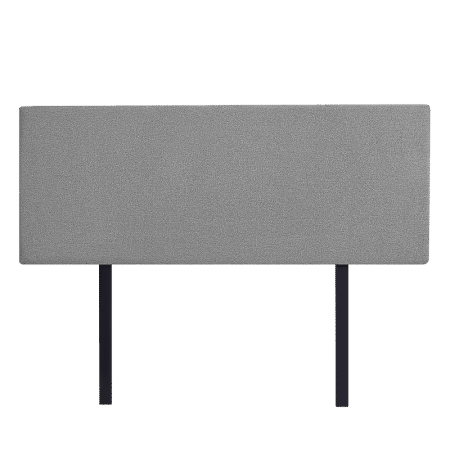 Linen Fabric Queen Bed Deluxe Headboard Bedhead - Night Ash