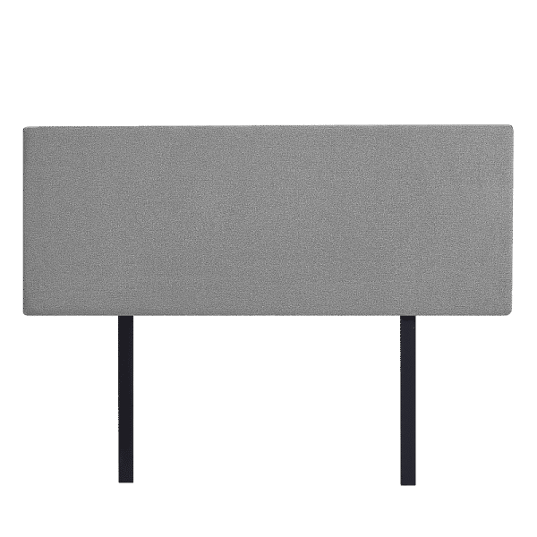 Linen Fabric Queen Bed Deluxe Headboard Bedhead - Night Ash