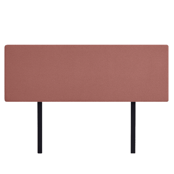 Linen Fabric King Bed Deluxe Headboard Bedhead - Pearl Copper Brown