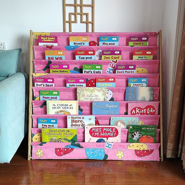 Children's Bookshelf Bookcase Magazine Rack Home Storage - Image 2