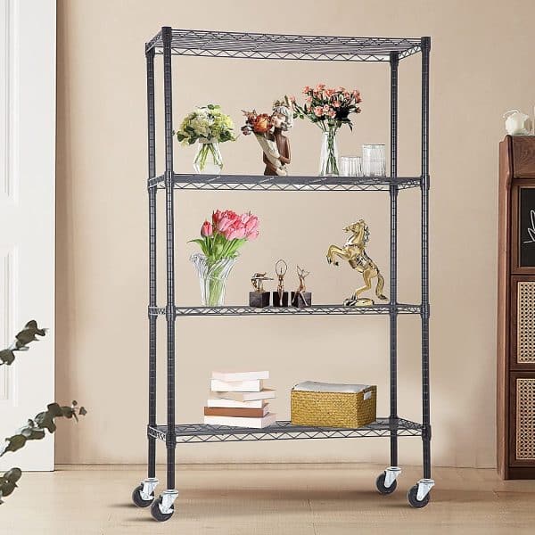 Modular Wire Storage Shelf 1200 x 450 x 1800mm Steel Shelving - Image 2