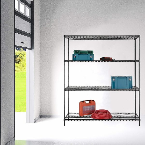 Modular Wire Storage Shelf 1500 x 600 x 1800mm Steel Shelving - Image 2