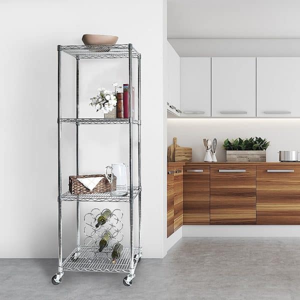 Modular Wire Storage Shelf 600 x 600 x 1800mm Steel Shelving - Image 2