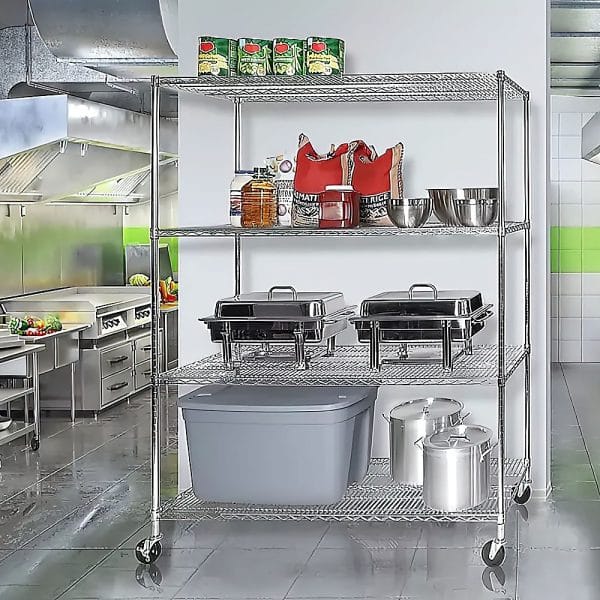 Modular Wire Storage Shelf 1500 x 350 x 1800mm Steel Shelving - Image 2