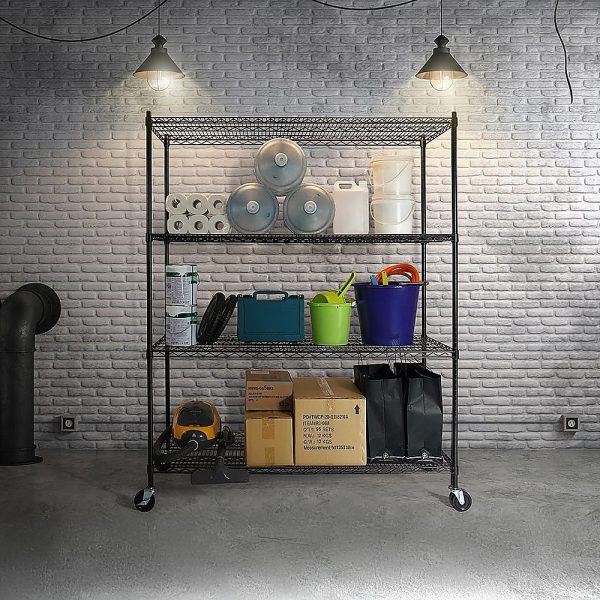 Modular Wire Storage Shelf 1500 x 350 x 1800mm Steel Shelving - Image 2