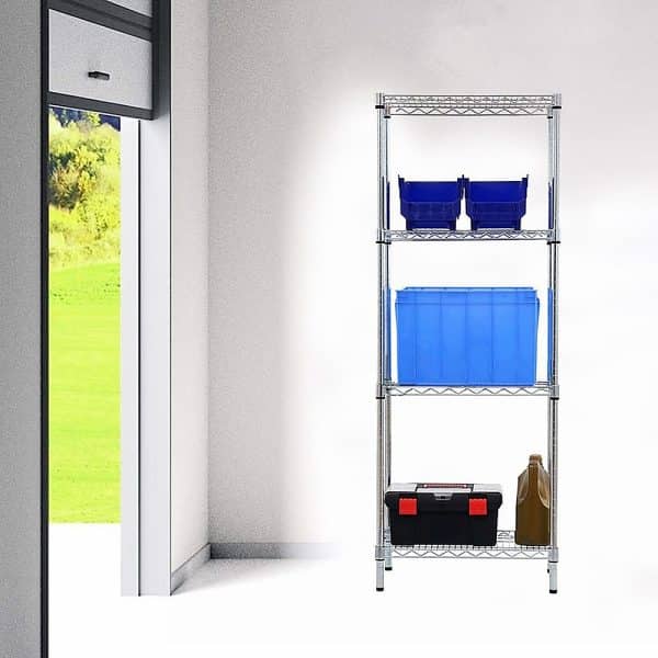 Modular Wire Storage Shelf 350 x 350 x 1800mm Steel Shelving - Image 2