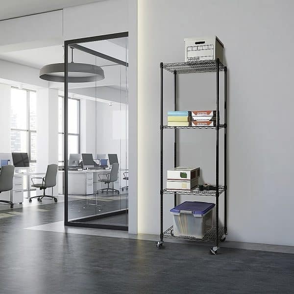 Modular Wire Storage Shelf 350 x 350 x 1800mm Steel Shelving - Image 2