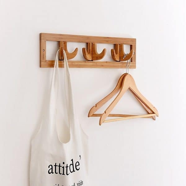 Coat Rack Wall Hanging Hook Simple Creative Row Bedroom Hanger - Image 2