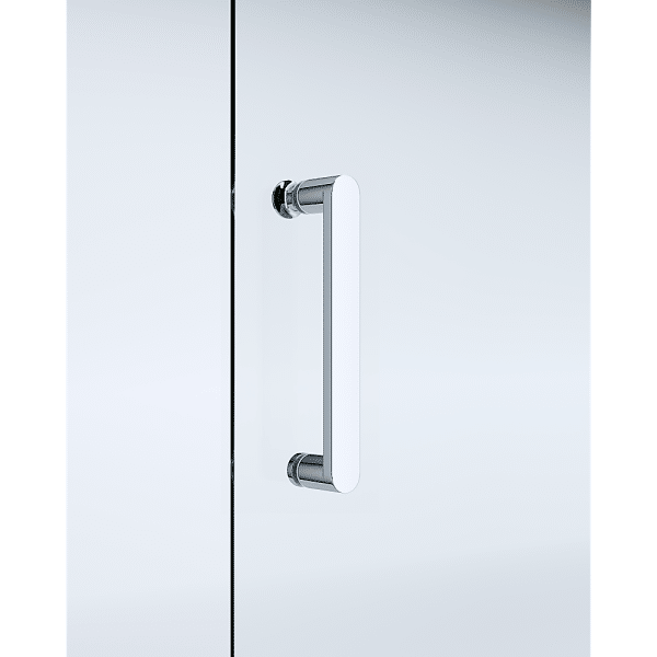 Adjustable 1300x800mm Single Door Corner Sliding Glass Shower Screen in Chrome - Image 2