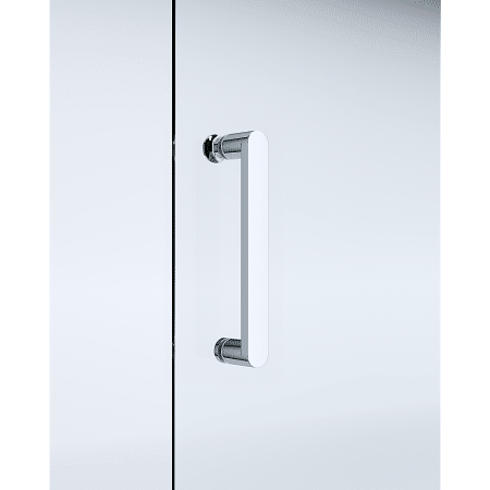 Adjustable 1500x1010mm Single Door Corner Sliding Glass Shower Screen in Chrome - Image 2