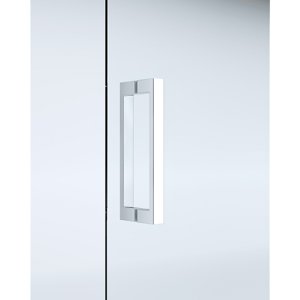 Adjustable 1400x800mm Single Door Corner Sliding Glass Shower Screen in Chrome - Image 2