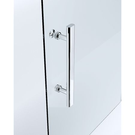 Adjustable 1300x1010mm Single Door Corner Sliding Glass Shower Screen in Chrome - Image 2