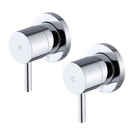 Bathroom Shower Bath Hot and Cold Mixer WATERMARK Certified in Chrome