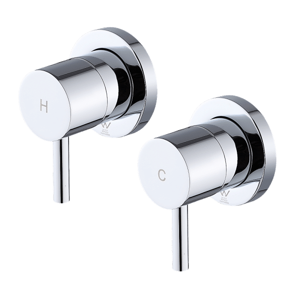 Bathroom Shower Bath Hot and Cold Mixer WATERMARK Certified in Chrome