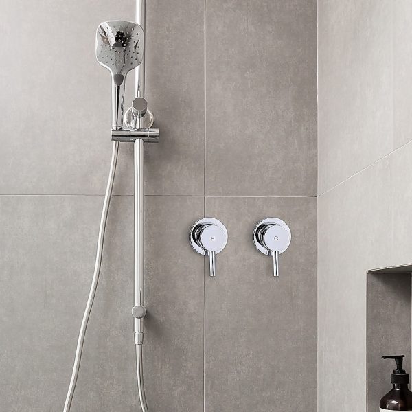Bathroom Shower Bath Hot and Cold Mixer WATERMARK Certified in Chrome - Image 2