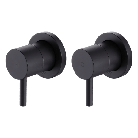Bathroom Shower Bath Hot and Cold Mixer WATERMARK Certified in Black